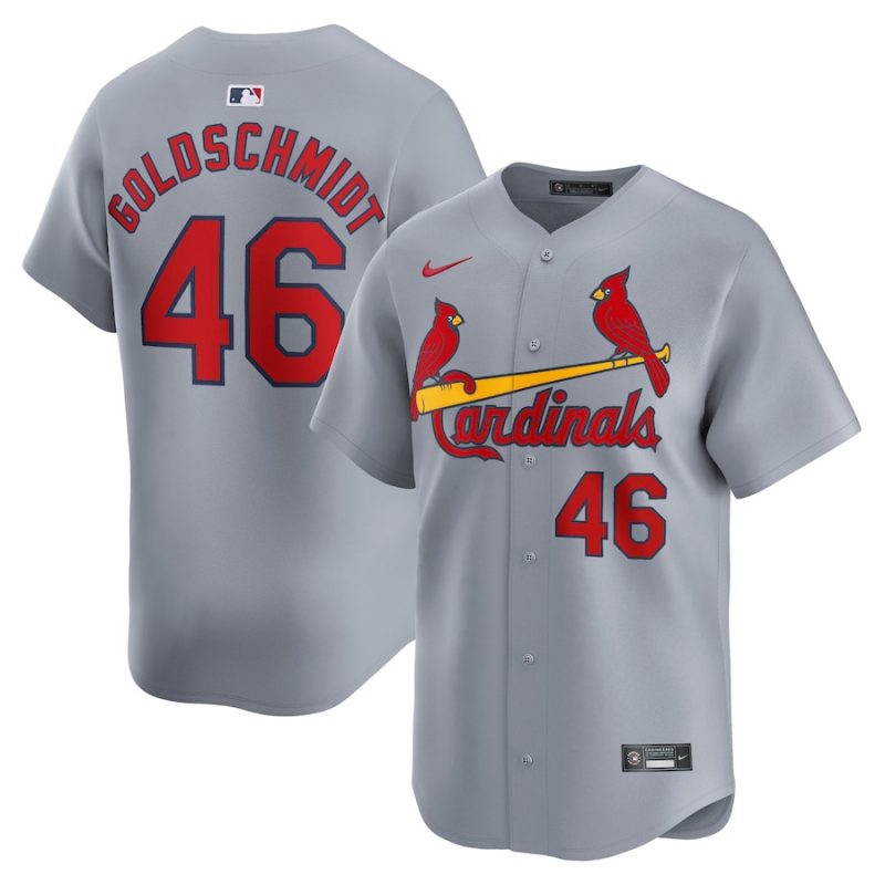 paul goldschmidt 46 st louis cardinals away limited player men jersey gray