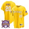 paul skenes 20 lsu tigers 2023 national champions baseball men jersey gold