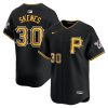 paul skenes 30 pittsburgh pirates alternate limited men jersey black