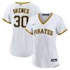 paul skenes 30 pittsburgh pirates home women jersey white