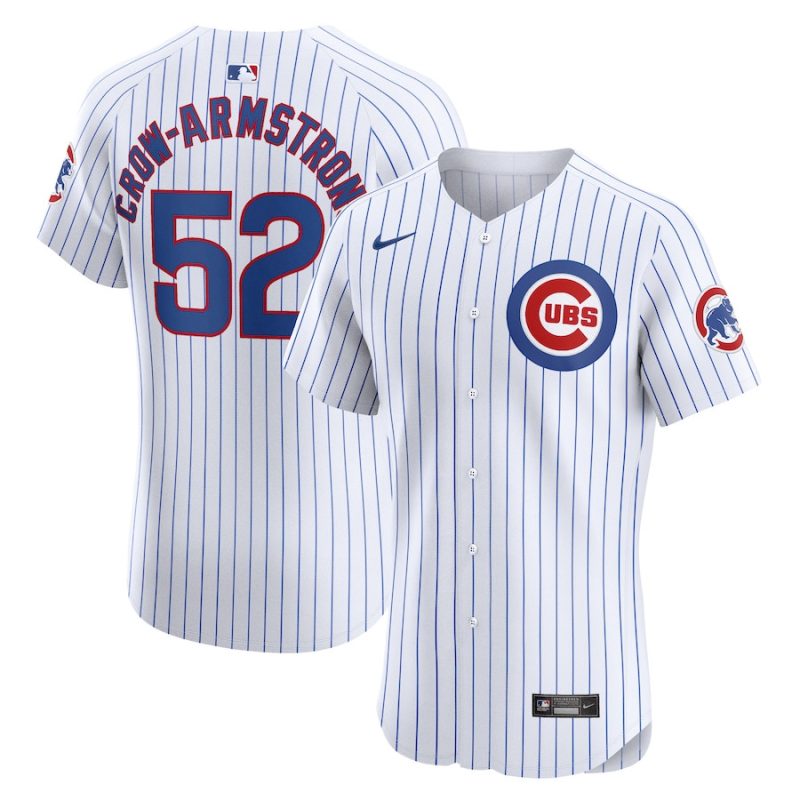 pete crow armstrong 52 chicago cubs home elite player men jersey white