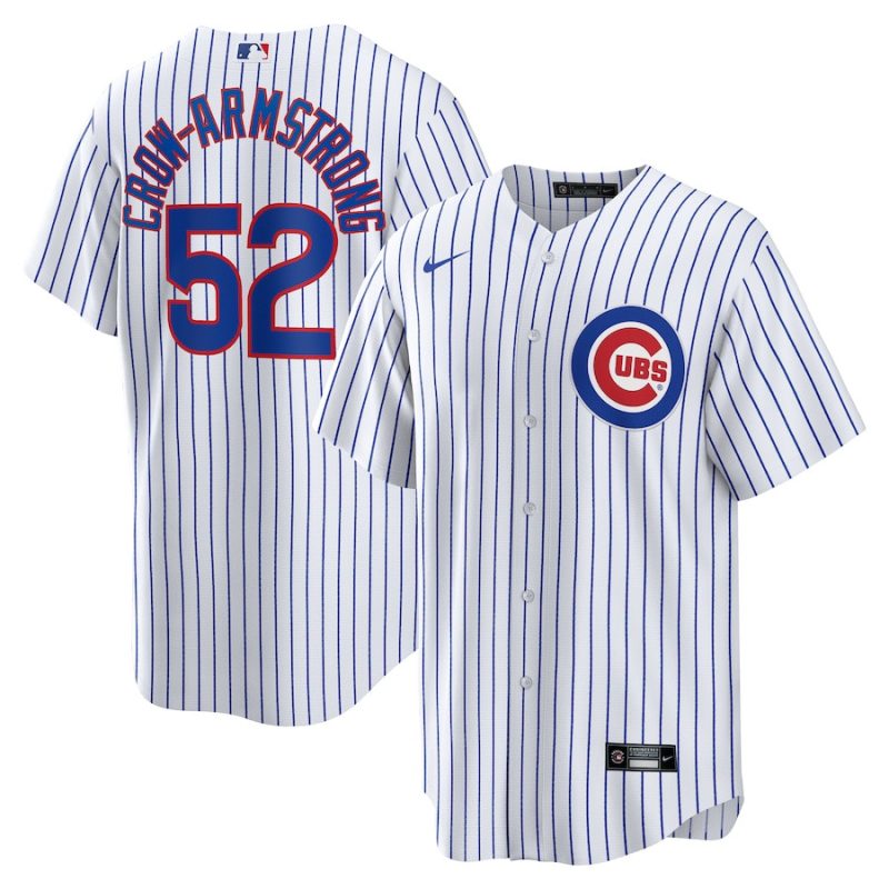 pete crow armstrong 52 chicago cubs home men jersey white