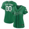 philadelphia eagles baseball custom women jersey kelly green