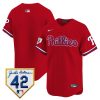 philadelphia phillies 2024 jackie robinson patch men jersey red