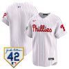 philadelphia phillies 2024 jackie robinson patch men jersey white