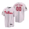 philadelphia phillies custom 00 white 2022 world series jersey