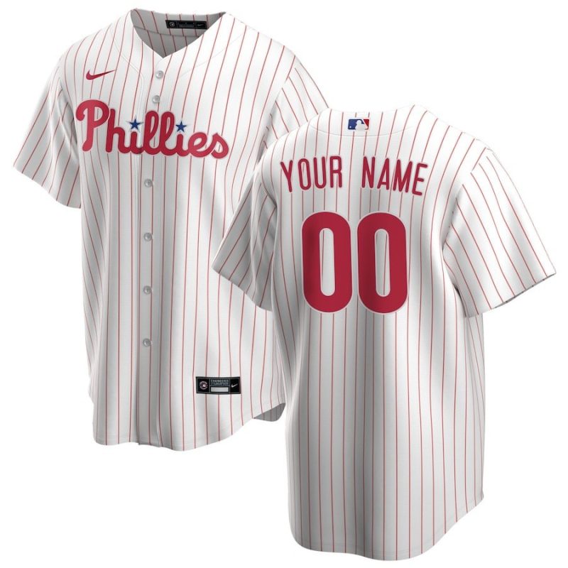 philadelphia phillies home custom men jersey white