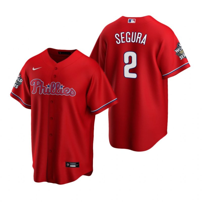 philadelphia phillies jean segura 2 red 2022 world series jersey