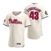 philadelphia phillies noah syndergaard 43 cream 2022 world series jersey