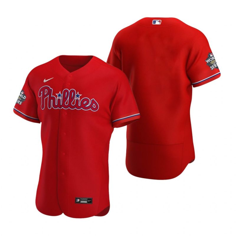 philadelphia phillies red 2022 world series jersey