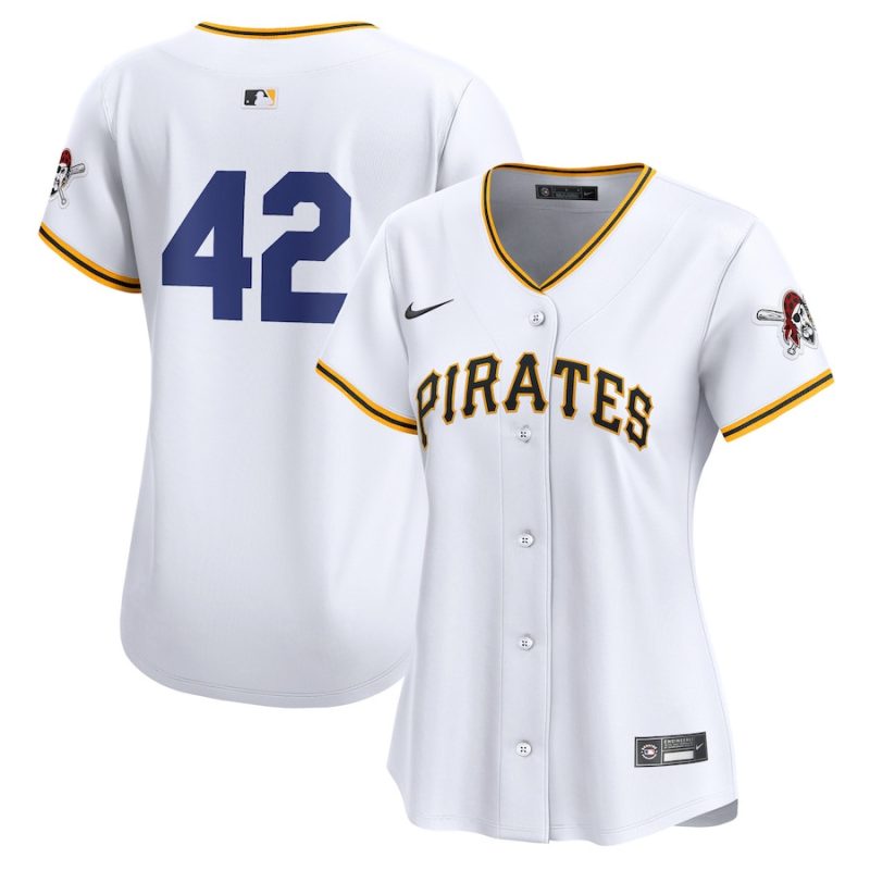 pittsburgh pirates 2024 jackie robinson day home limited women jersey white