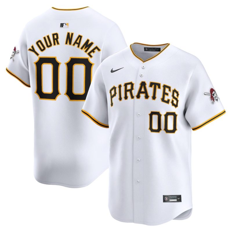 pittsburgh pirates home limited custom youth jersey white