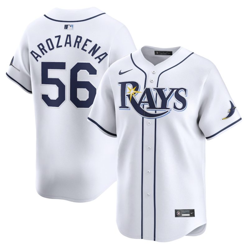 randy arozarena 56 tampa bay rays home limited player men jersey white