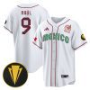 raul jimenez 9 mexico national 2023 gold cup champions baseball men jersey white