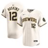 rhys hoskins 12 milwaukee brewers home limited player men jersey cream