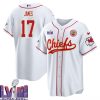 richie james 17 kansas city chiefs super bowl lviii baseball men jersey white