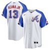 ronald acuna jr 13 atlanta braves 2023 city connect men jersey white