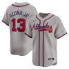 ronald acuna jr 13 atlanta braves away limited player men jersey gray