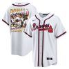 ronald acuna jr 13 atlanta braves signed posture 2023 home player men jersey white red