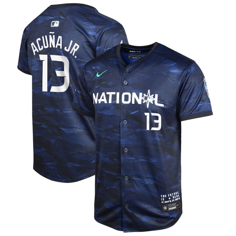 ronald acuna jr 13 national league 2023 all star game limited youth jersey royal