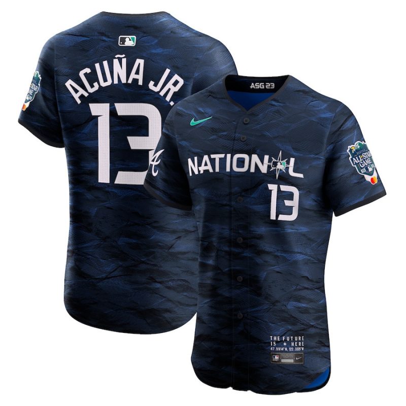 ronald acuna jr 13 national league 2023 all star game vapor elite jersey royal