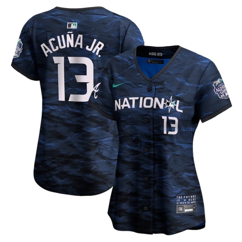 ronald acuna jr 13 national league womens 2023 all star game limited jersey royal