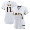 rowdy tellez 11 mexico 2023 baseball jersey white gold