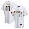 rowdy tellez 11 mexico 2023 baseball men jersey white gold