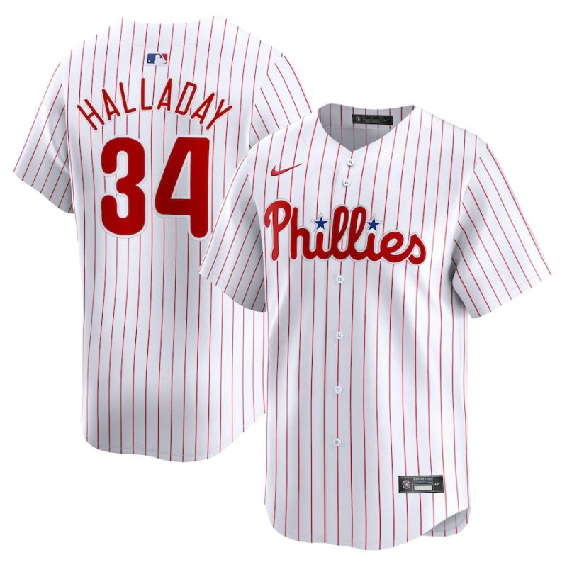 roy halladay 34 philadelphia phillies home limited player men jersey white