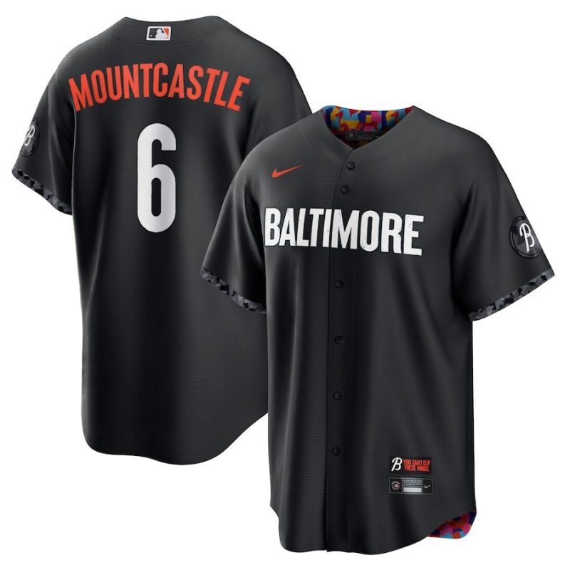 ryan mountcastle 6 baltimore orioles 2023 city connect men jersey black