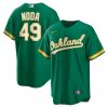 ryan noda 49 oakland athletics alternate men jersey kelly green