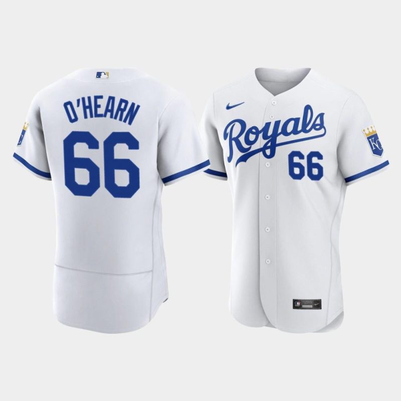 ryan ohearn 66 kansas city royals mens 2022 home jersey white jersey