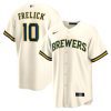 sal frelick 10 milwaukee brewers home men jersey cream