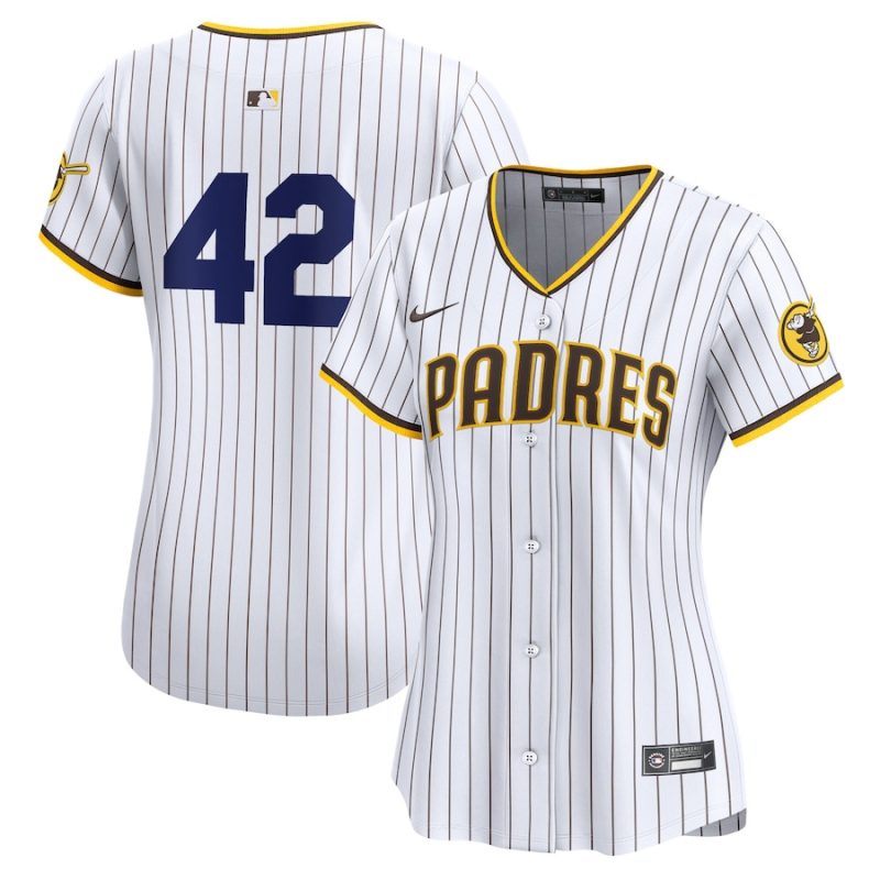 san diego padres 2024 jackie robinson day home limited women jersey white