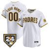 san diego padres 2024 spring training custom men jersey white