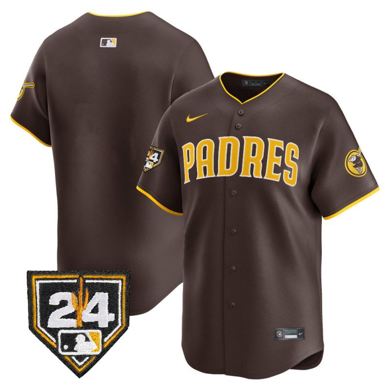 san diego padres 2024 spring training men jersey brown