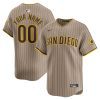 san diego padres alternate limited custom men jersey khaki