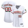 san diego padres mexico custom women jersey white