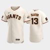 san francisco giants 13 austin slater cream home jersey jersey