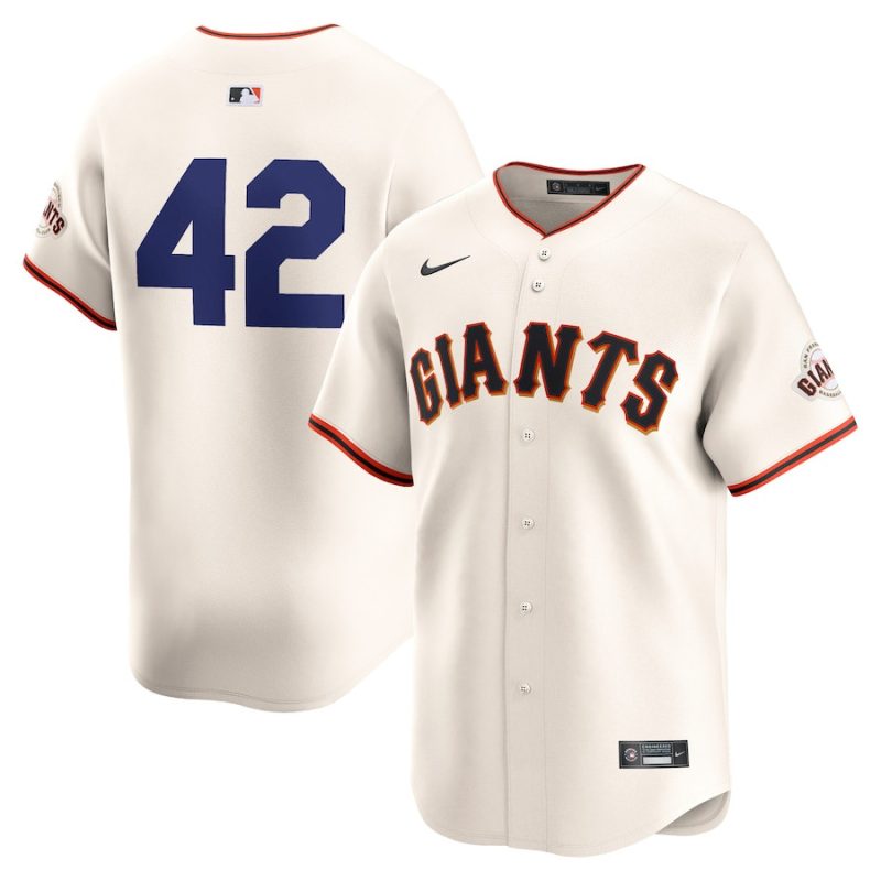 san francisco giants 2024 jackie robinson day home men limited jersey cream