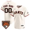 san francisco giants 2024 spring training patch custom men jersey cream