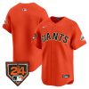 san francisco giants 2024 spring training patch men jersey orange