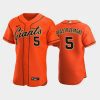 san francisco giants 5 mike yastrzemski alternate jersey orange jersey