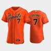 san francisco giants 7 donovan solano alternate jersey orange jersey