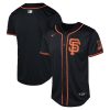 san francisco giants alternate limited youth jersey black