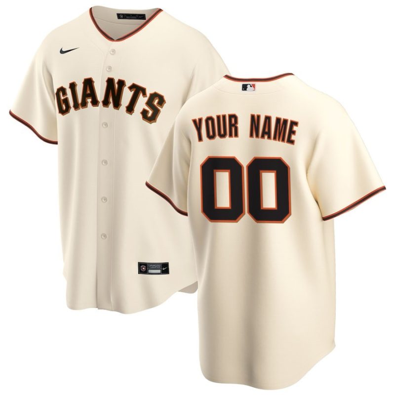 san francisco giants home custom men jersey cream