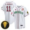 santiago gimenez 11 mexico national 2023 gold cup champions baseball men jersey white