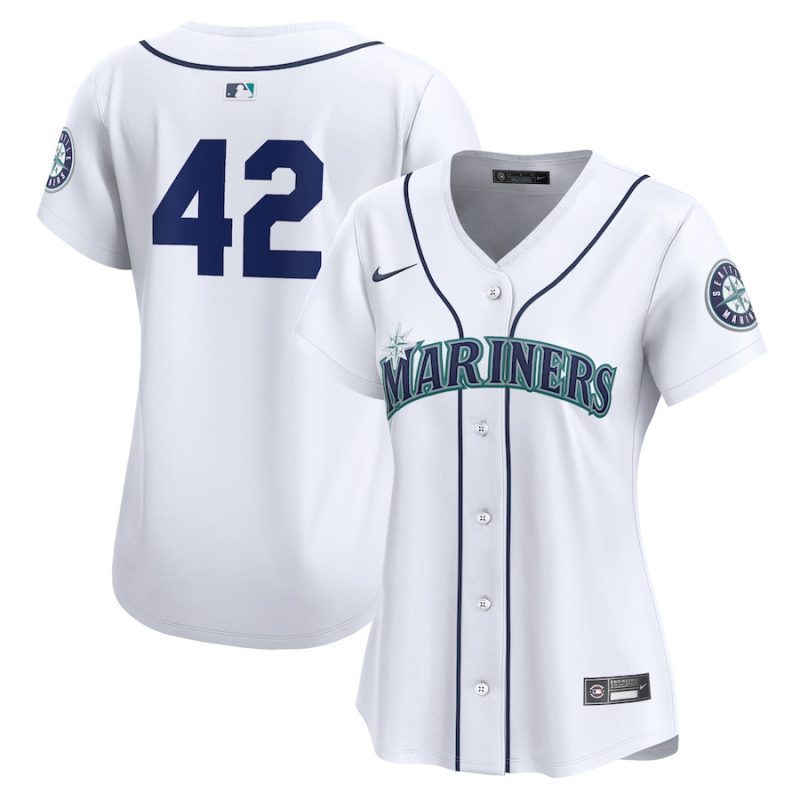 seattle mariners 2024 jackie robinson day home limited women jersey white