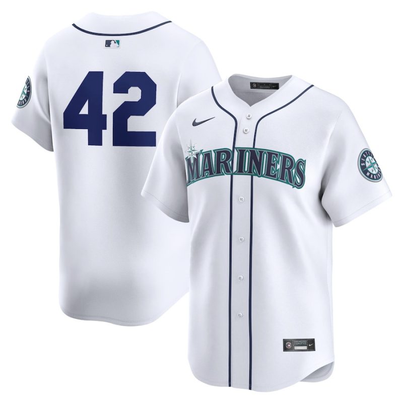 seattle mariners 2024 jackie robinson day home men limited jersey white