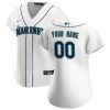 seattle mariners womens home custom jersey white